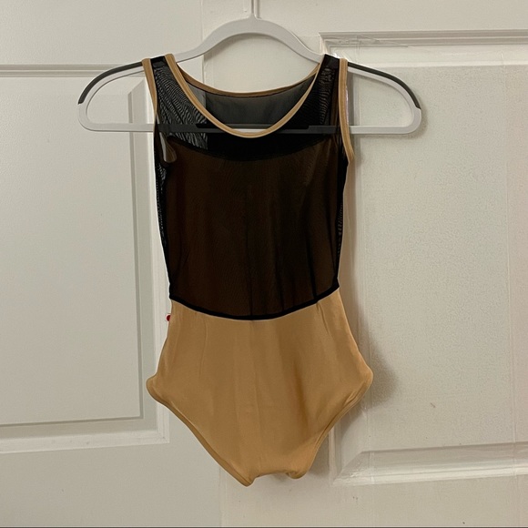 Yumiko Swim Yumiko Leotard Meagan In Gold And Black Mesh Xs Poshmark
